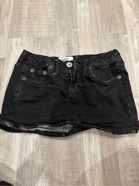 Urban Outfitters Black Denim Mini Skirt